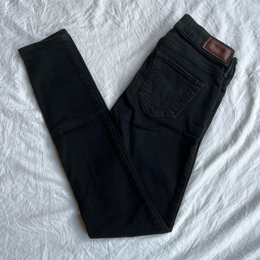 Black Denim hollister skinny Jeans